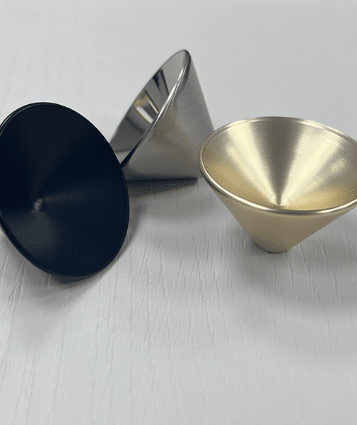 Bredbury Knob Handle – Brushed Nickel / Black / Brushed Brass | Classic Finish | Aspin Collins