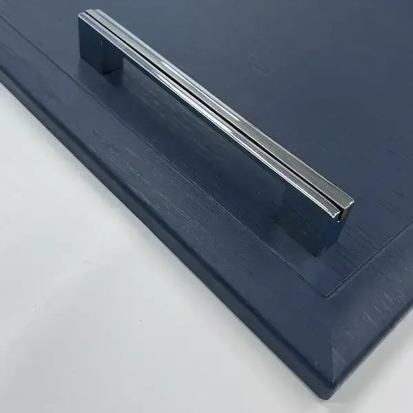 Kitchen D Shaped Handle – Solaris | Chrome/Black | Aspin Collins