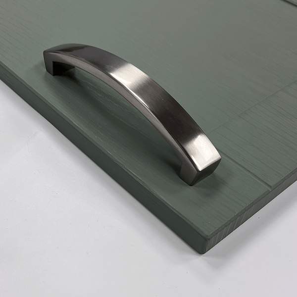 Wickford Curved D Handle – Brushed Nickel | Aspin Collins