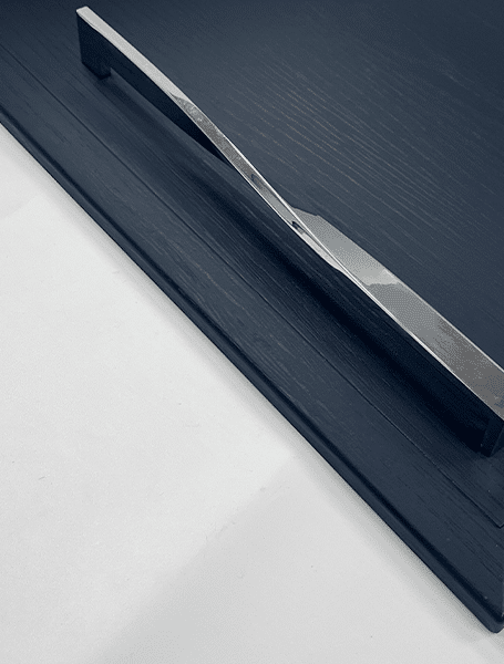 Sherwood Sculptural Chrome Twist Cabinet Handle UK | Aspin Collins