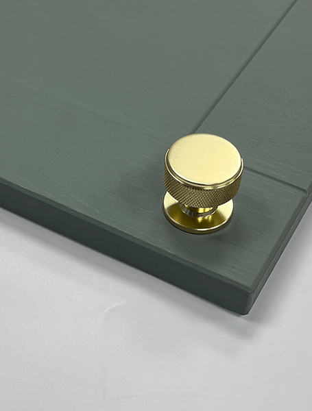 Knurled Knob – Osaka | Brushed Nickel / Black / Brushed Brass | Aspin Collins