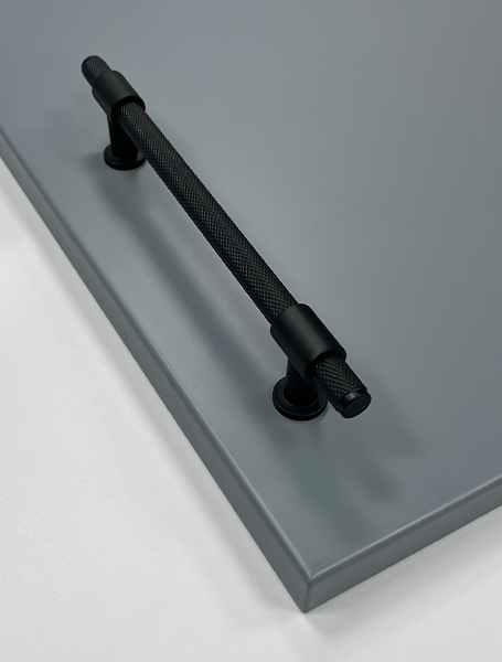 Industrial Knurled T Bar Kitchen Handle | 160mm & 320mm | Aspin Collins