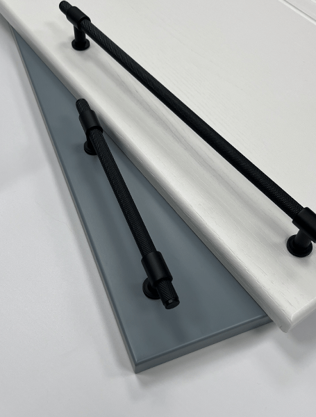 Industrial Knurled T Bar Kitchen Handle | 160mm & 320mm | Aspin Collins