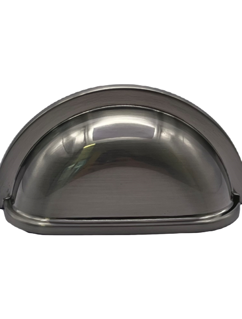 Dome Cup Handle – Fairmont | Vintage Brass Cupboard Pull | Aspin Collins