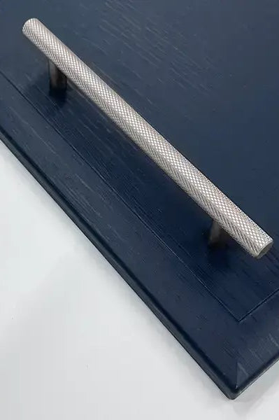 Millthorpe Knurled T-Bar Handle | Brushed Nickel | Aspin Collins