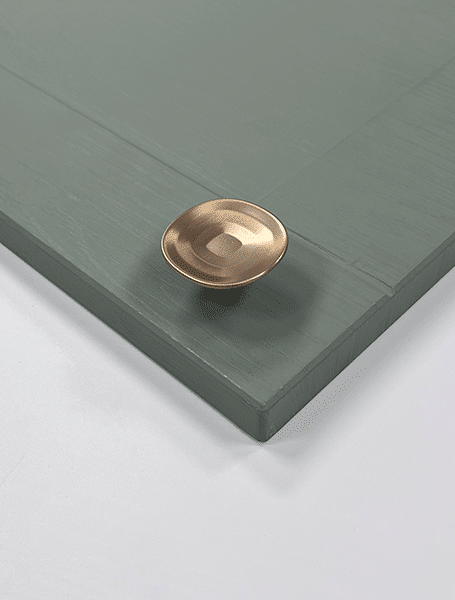 Hampton Curved Handle – Copper with Matching Knob | Aspin Collins