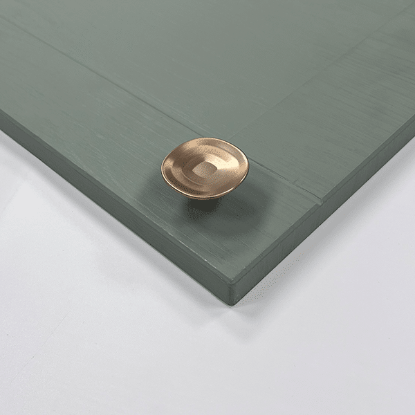 Hampton Curved Handle – Copper with Matching Knob | Aspin Collins