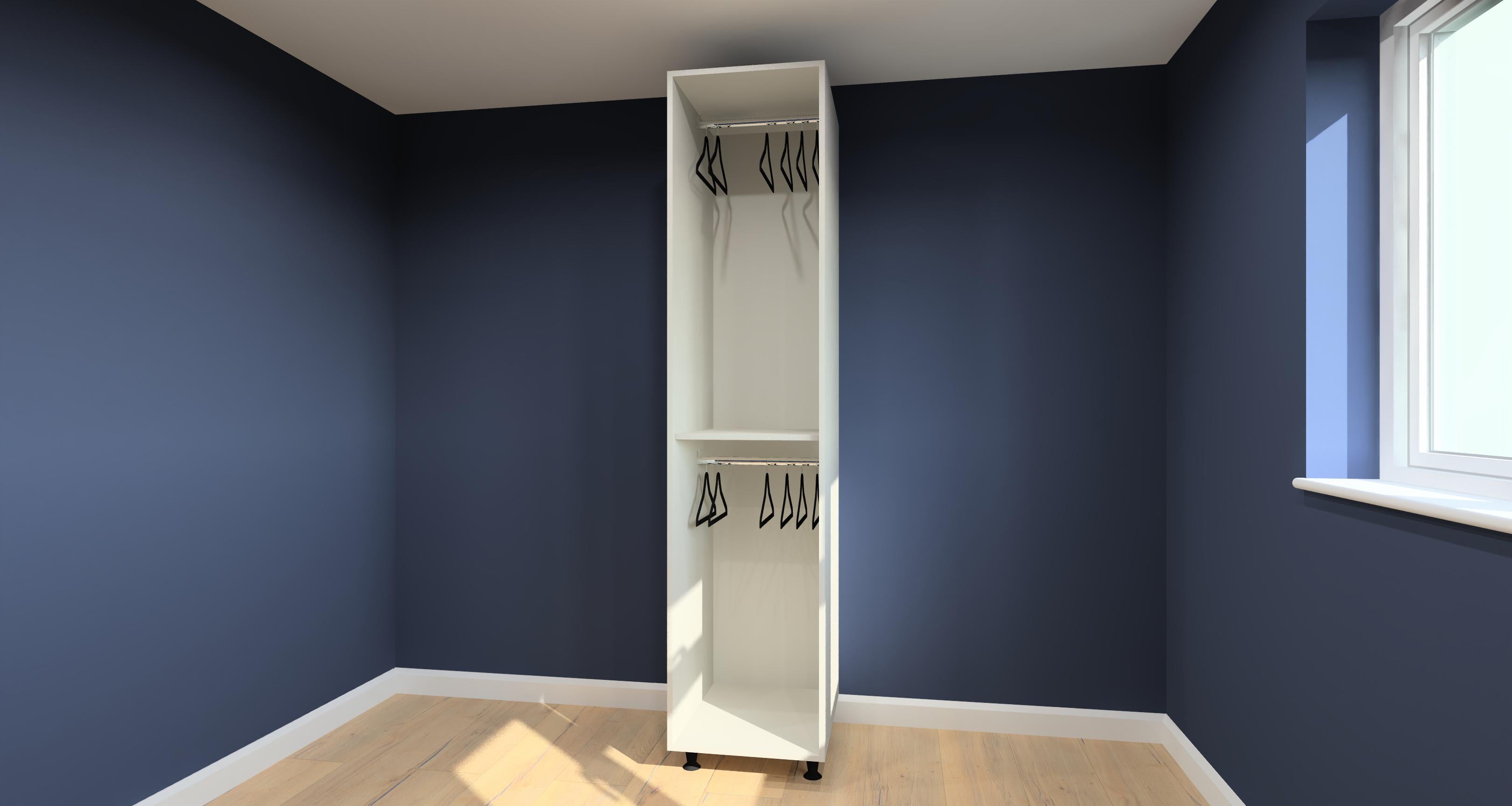 Single Wardrobe | Space-Saving Storage with a Double Hanging Design | Aspin Collins