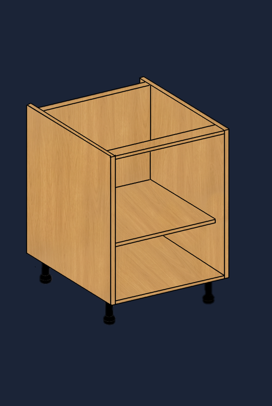 Single Base Kitchen Unit | Customisable Storage with Quick 2-Minute Assembly | Aspin Collins