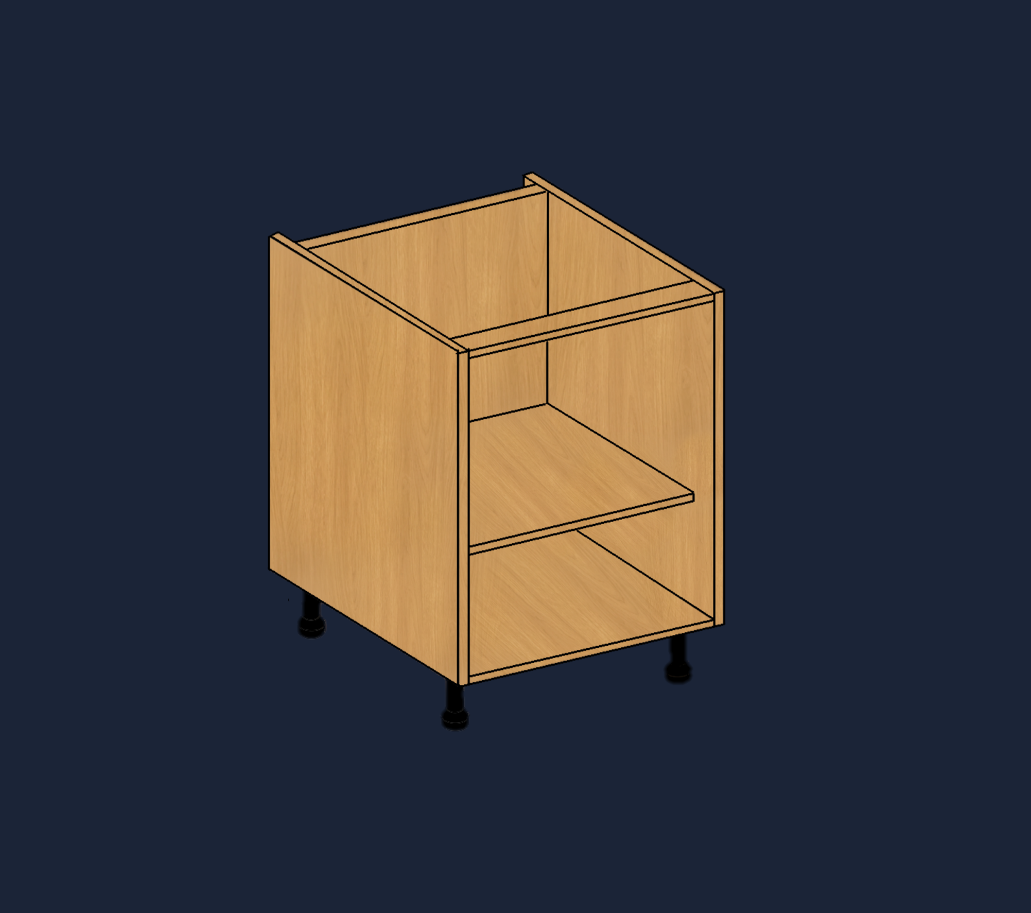Single Base Kitchen Unit | Customisable Storage with Quick 2-Minute Assembly | Aspin Collins