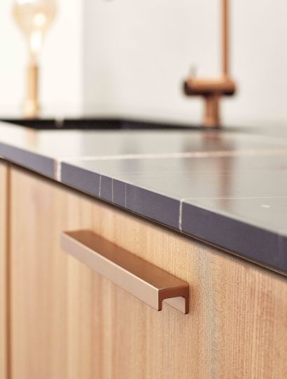 Station - Finger Pull Grip Handle & Knob | Brass, Black, Inox | Aspin Collins