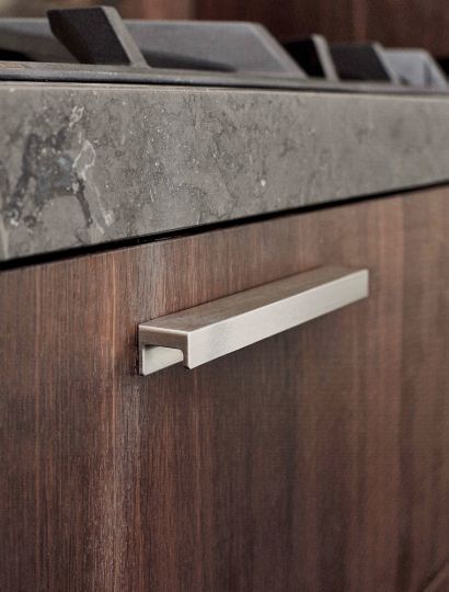Station - Finger Pull Grip Handle & Knob | Brass, Black, Inox | Aspin Collins