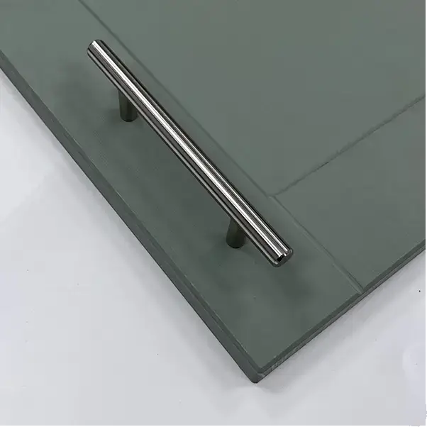 Stanfield Brushed Nickel T Bar Pull Handle | Sleek & Modern Cabinet Handle | Aspin Collins