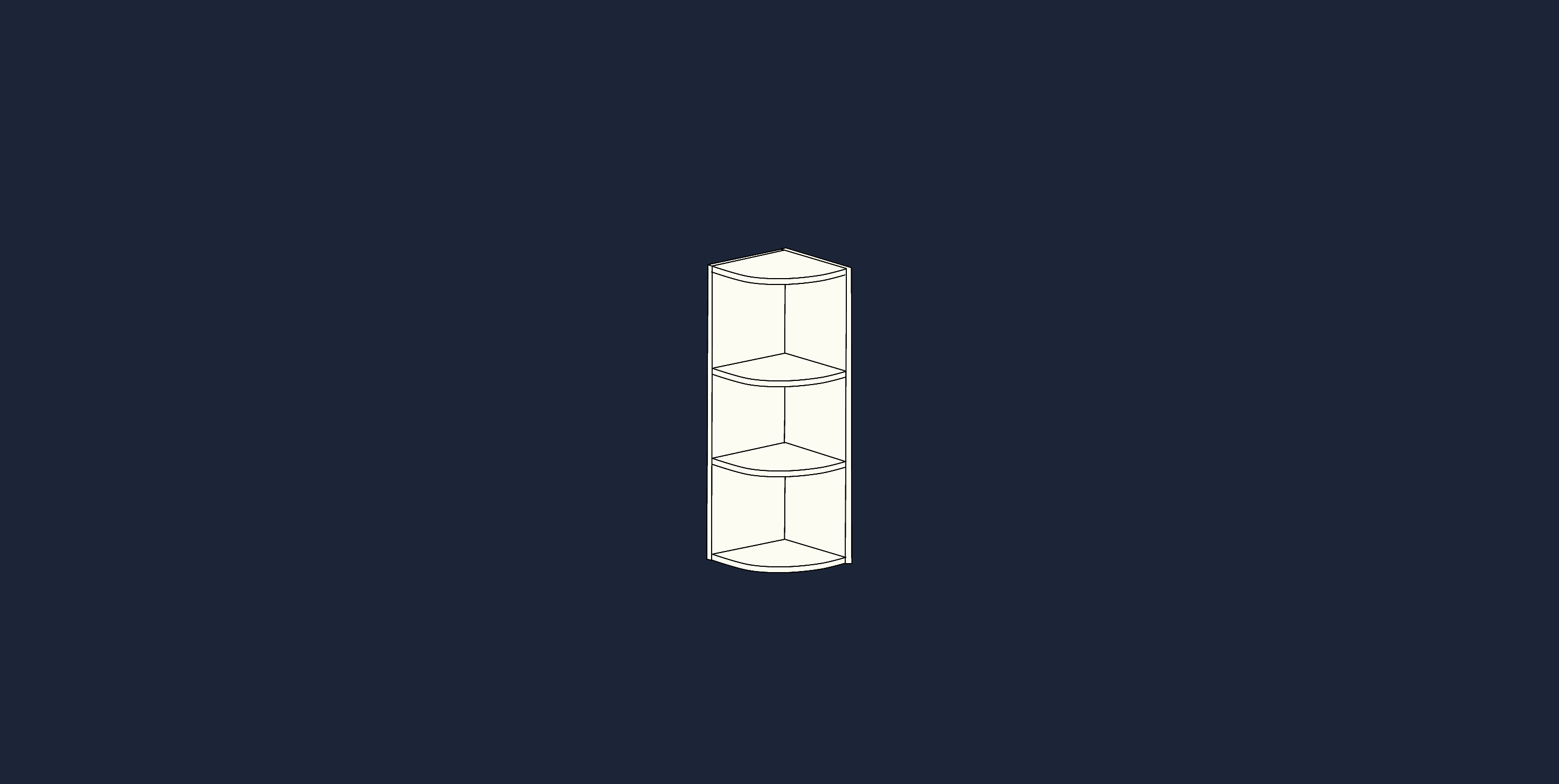 Curved Wall Unit 900mm | Aspin Collins