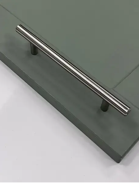Stanfield Brushed Nickel T Bar Pull Handle | Sleek & Modern Cabinet Handle | Aspin Collins