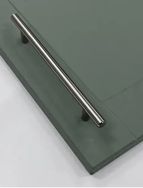 Stanfield Brushed Nickel T Bar Pull Handle | Sleek & Modern Cabinet Handle | Aspin Collins