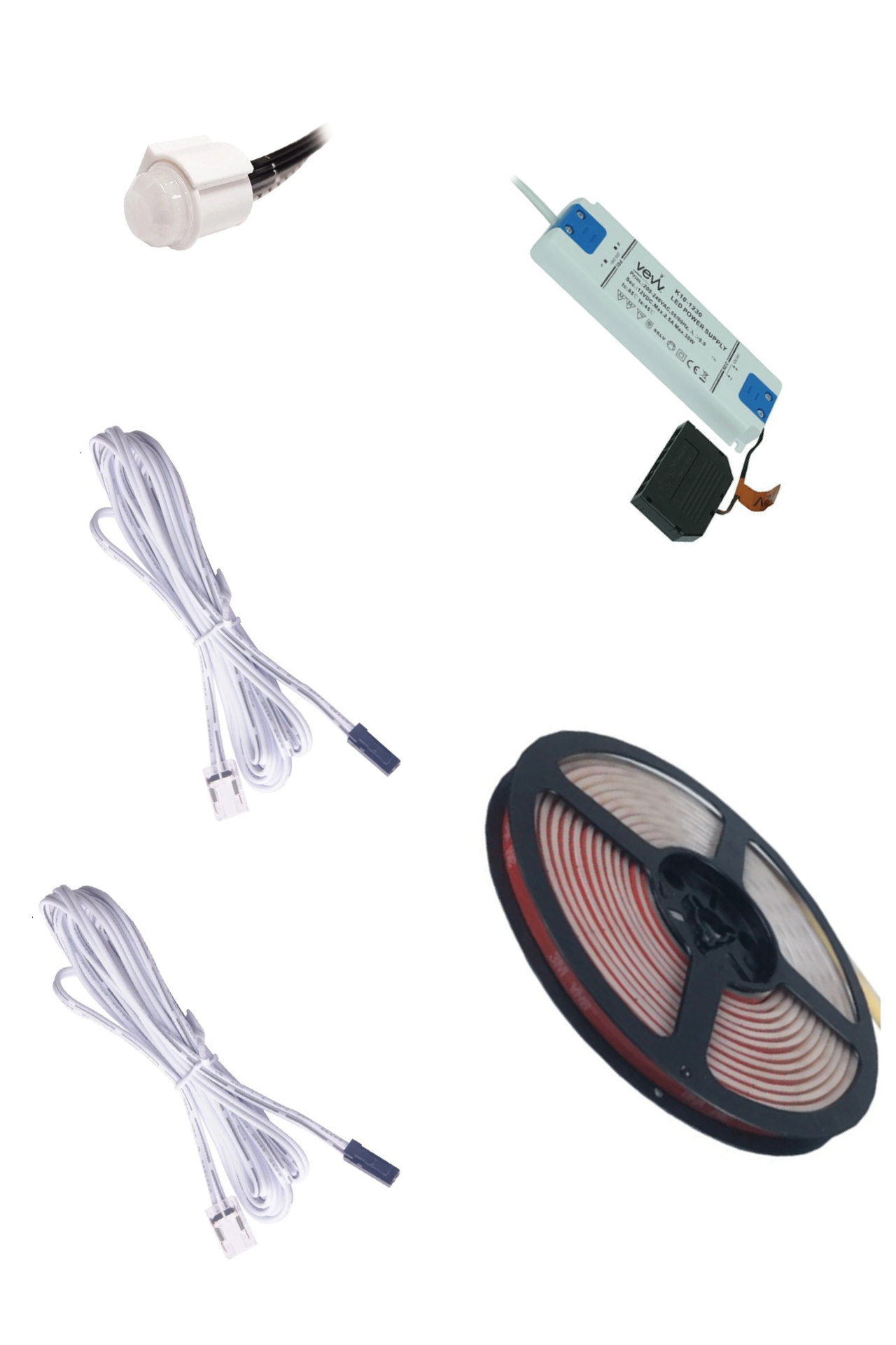 Wardrobe Lighting Kit – Dotless COB LED Tape with PIR Sensor | Aspin Collins