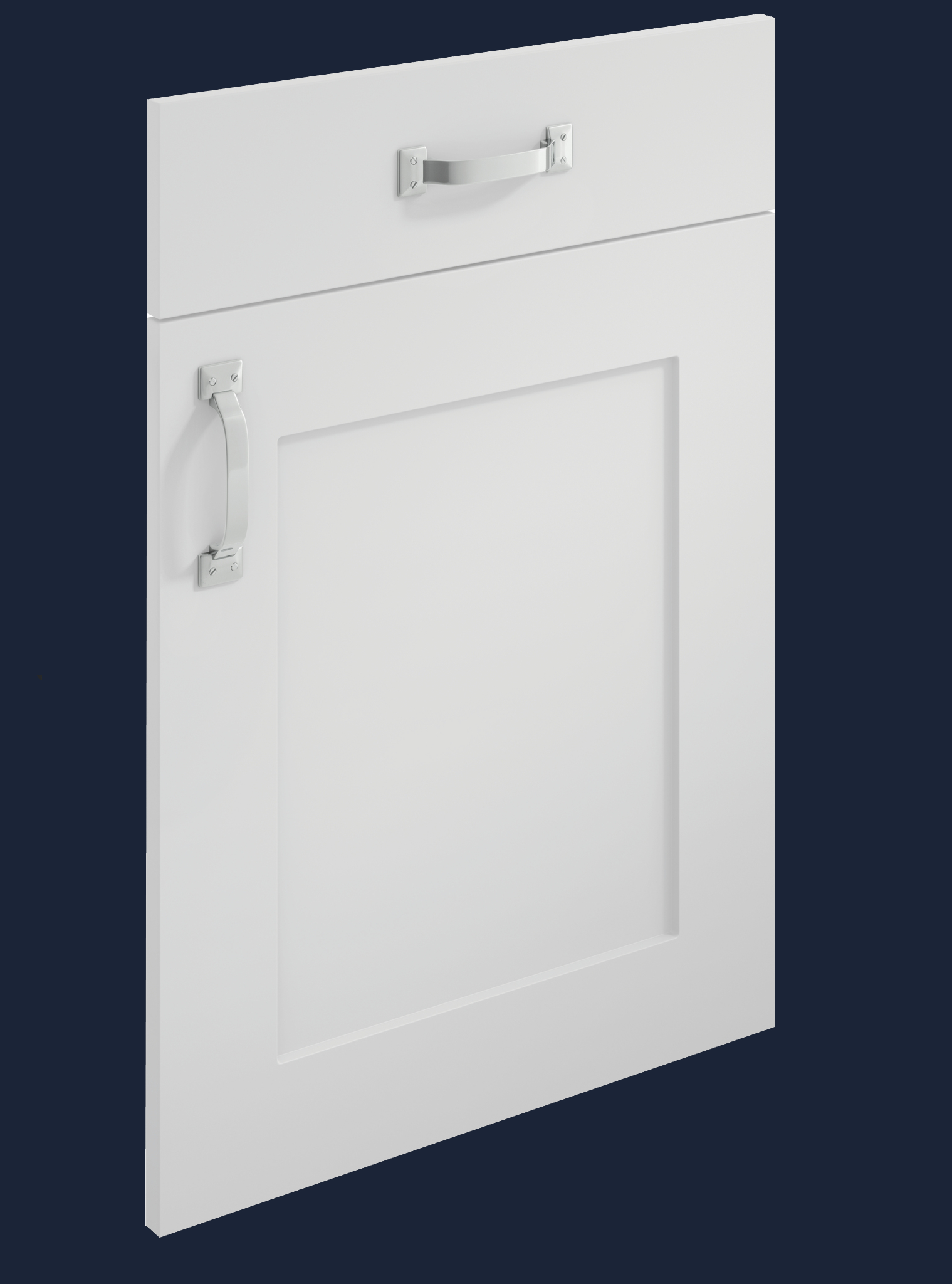 Shaker Kitchen Door - Harrogate Range - White | Aspin Collins