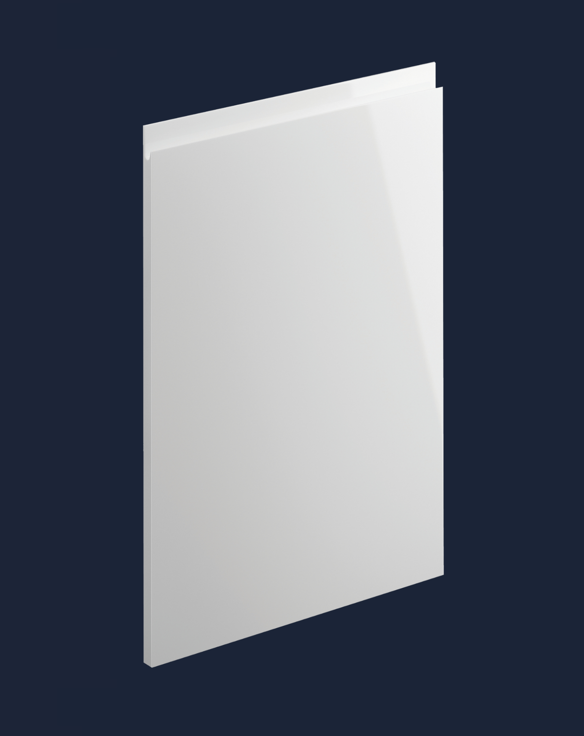Levana White Gloss Kitchen Doors | Bright White Gloss Handleless Kitchen Doors | Aspin Collins