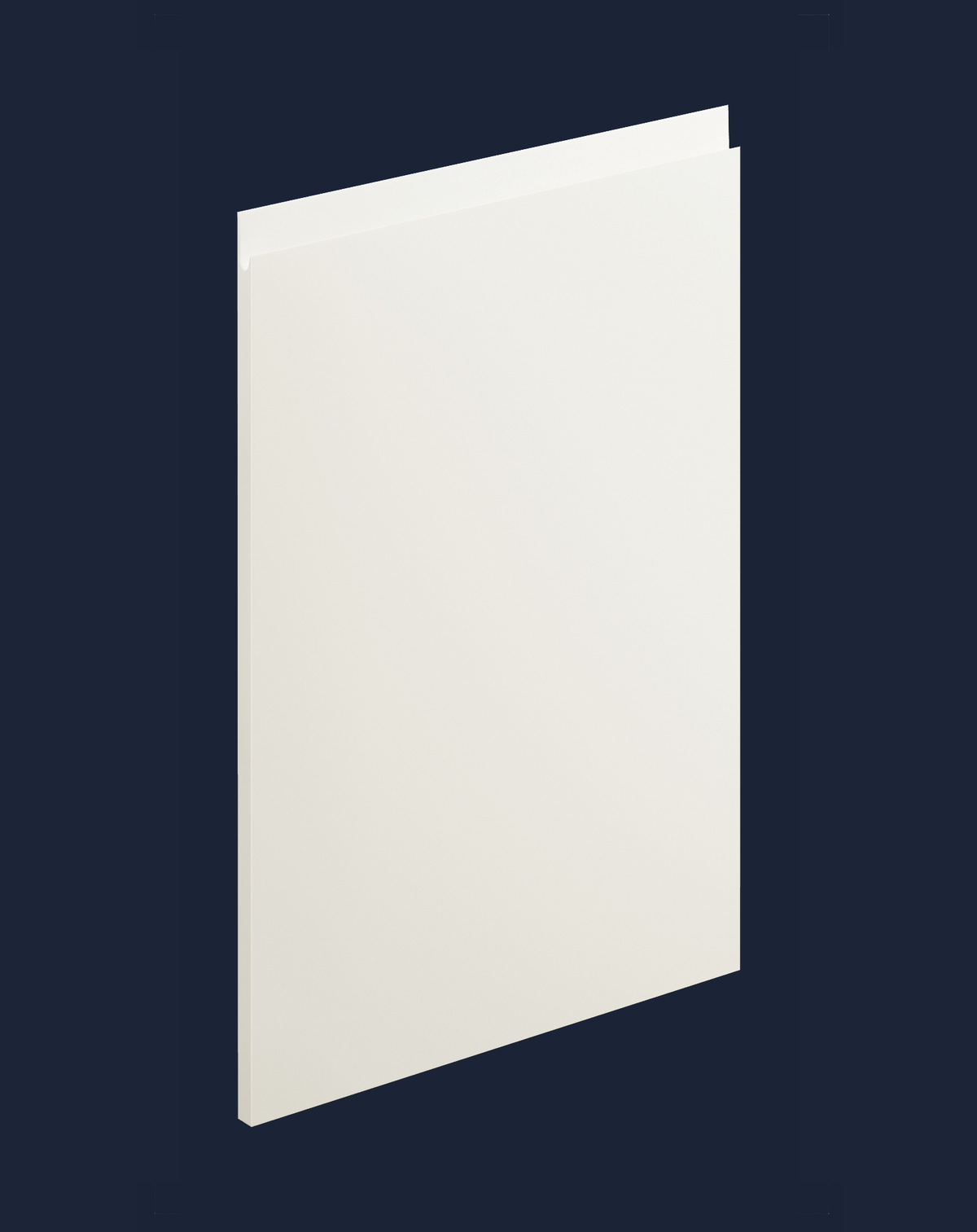 Levana White Matt Kitchen Doors | White Matt Handleless Kitchen Doors | Aspin Collins