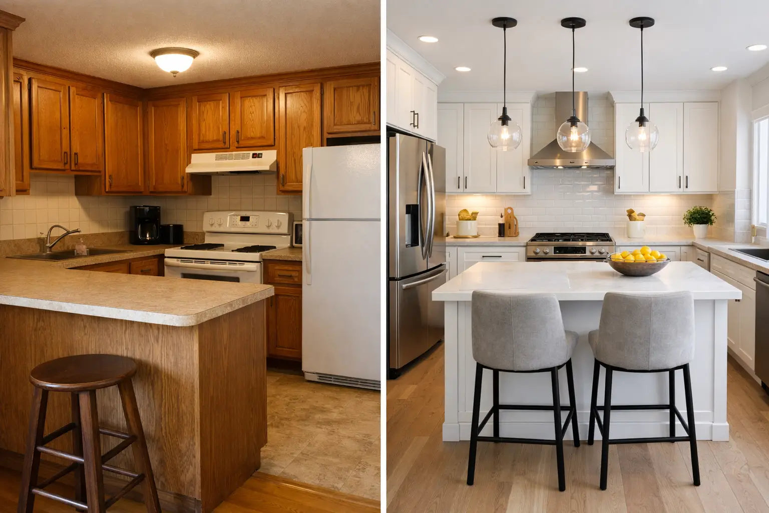 Kitchen Facelift Before and After Examples