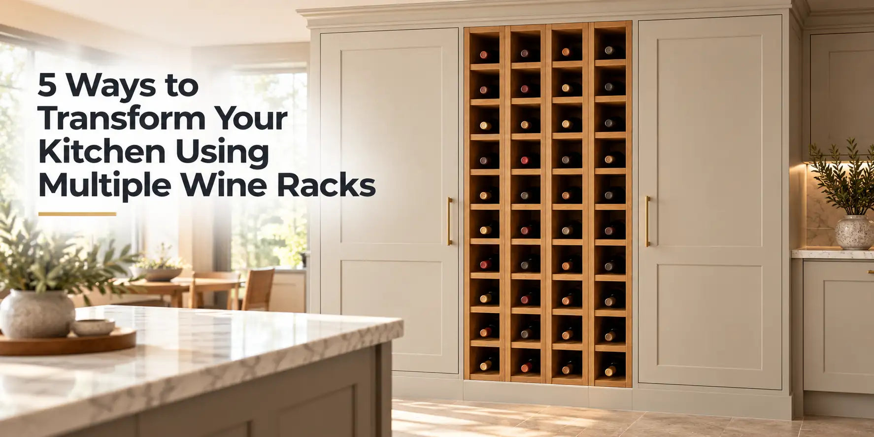 5 Ways to Transform Your Kitchen Using Multiple Wine Racks