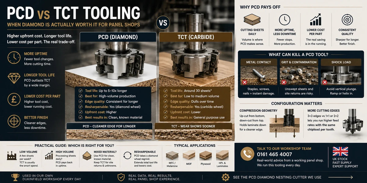 PCD vs TCT Tooling | When Diamond Pays Off for You | Aspin Collins