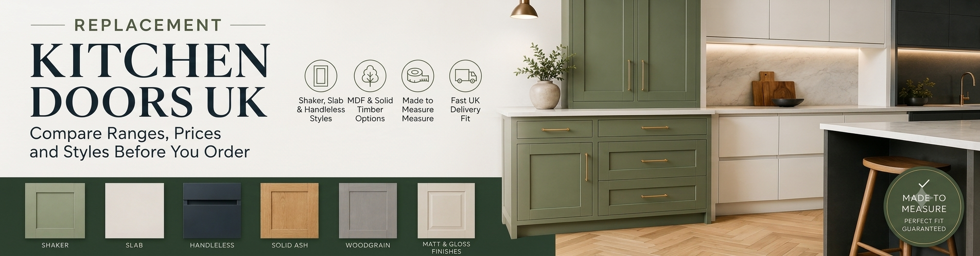 Replacement Kitchen Doors UK | Compare Ranges & Buy | Aspin Collins