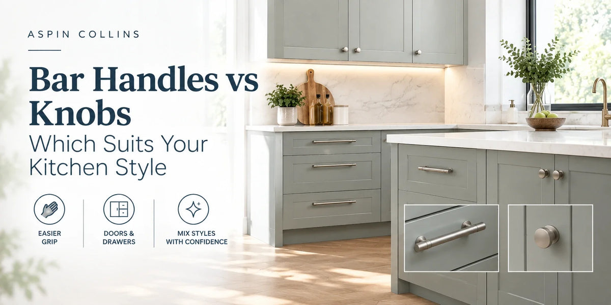 Bar Handles vs Knobs: Which Suits Your Kitchen Style | Aspin Collins