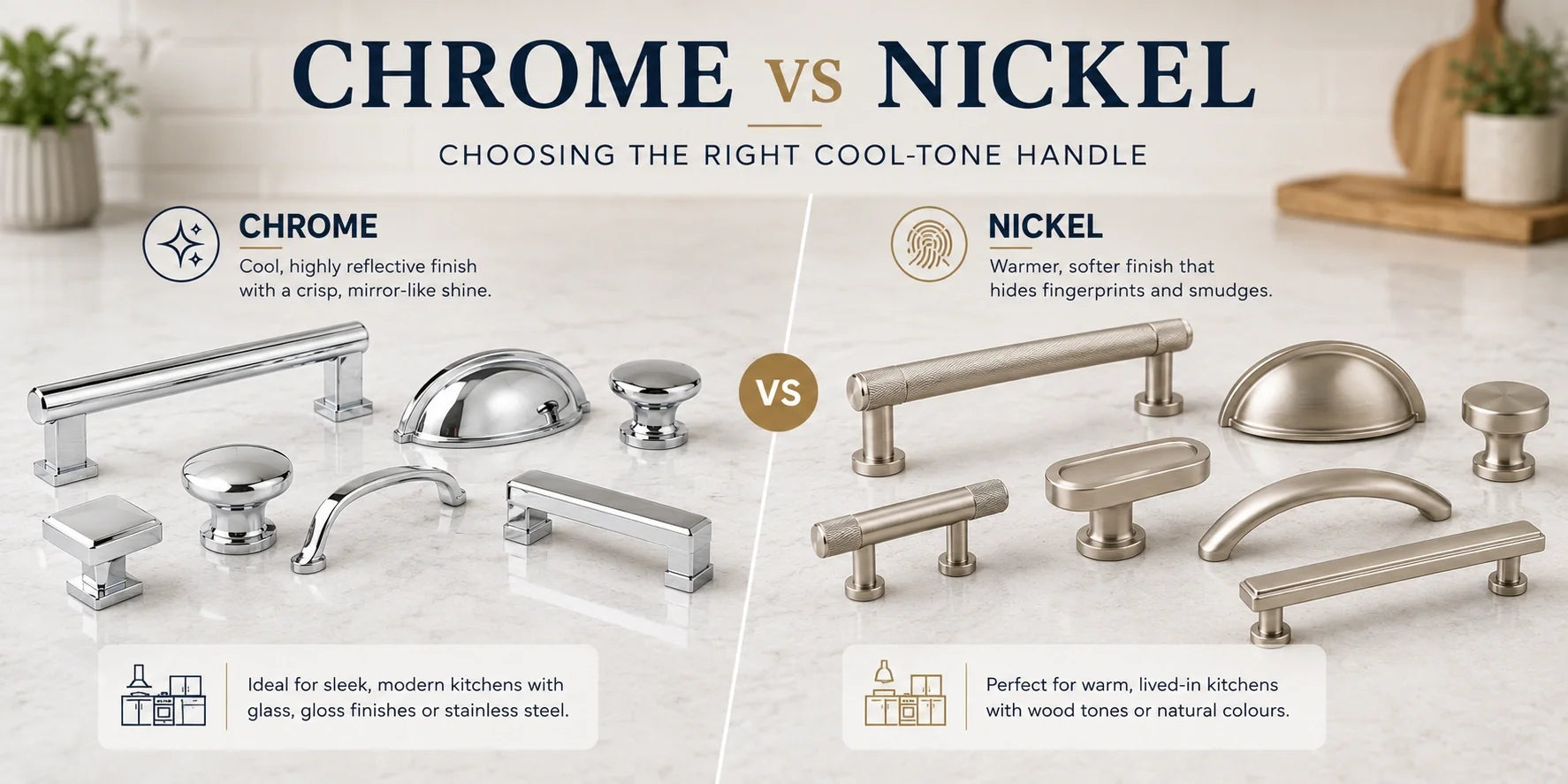 Chrome vs Nickel: Choosing the Right Cool-Tone Handle | Aspin Collins