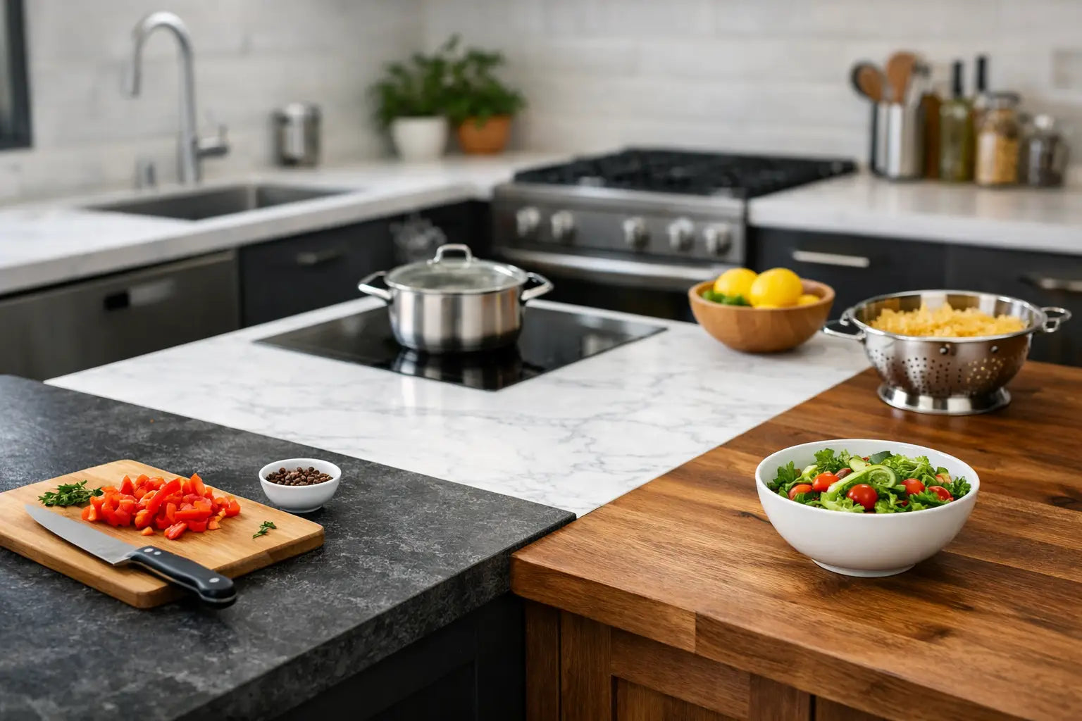 Best Worktops for Busy Kitchens