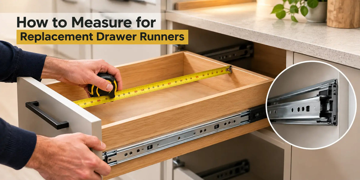 How to Measure for Replacement Drawer Runners | Aspin Collins