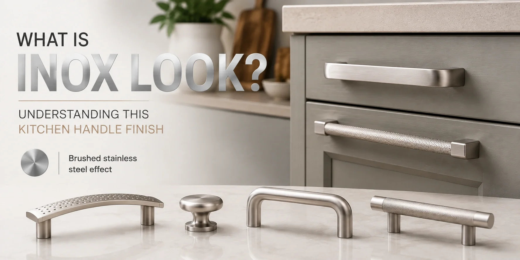 What Is "Inox Look"? Understanding This Kitchen Handle Finish | Aspin Collins
