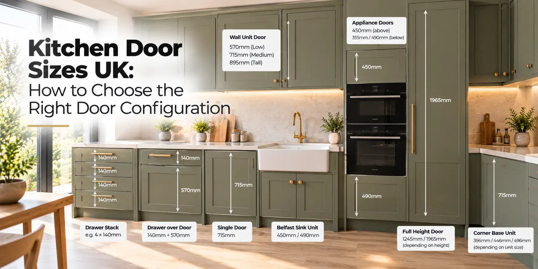 Kitchen Door Sizes UK: How to Choose the Right Door Configuration