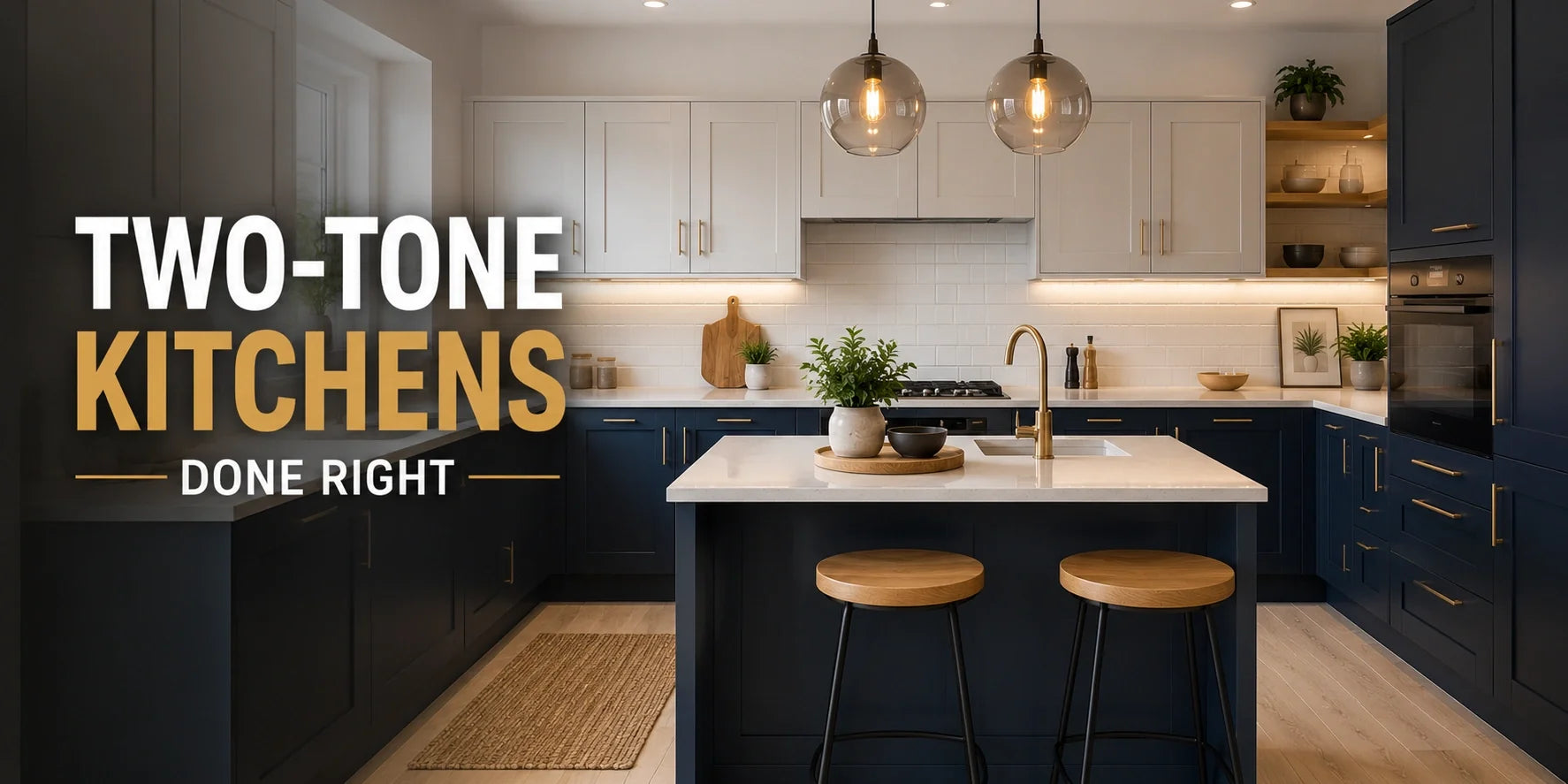 Two-Tone Kitchen Cabinets | Colour Combinations | Aspin Collins
