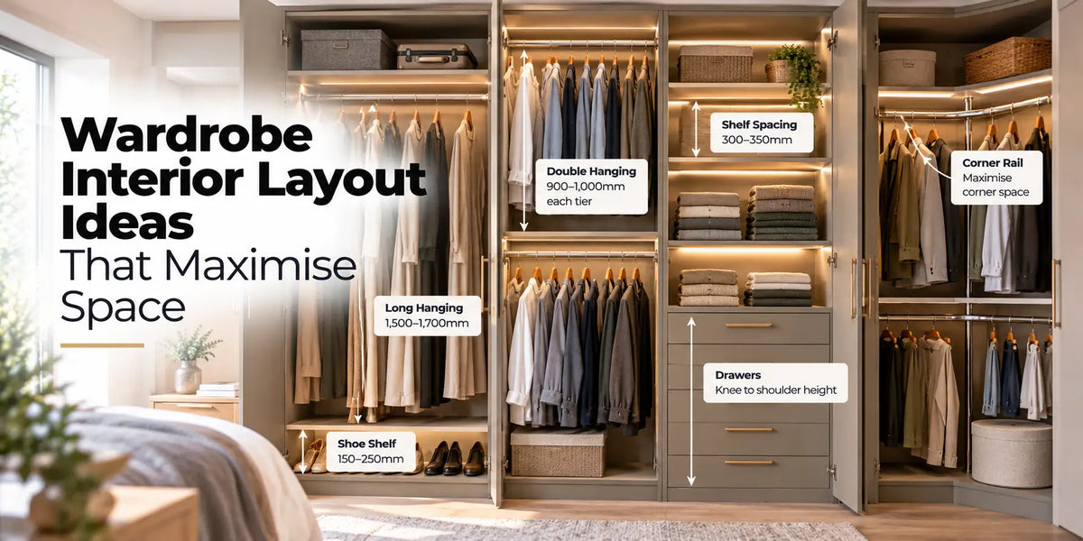 Wardrobe Interior Layout Ideas That Maximise Space