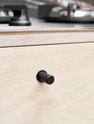Harlequin Small - Textured Grip Knob | Matt Black | Aspin Collins