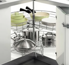 Kitchen Storage - 270 Revolving Pull Out Basket - Aspin Collins