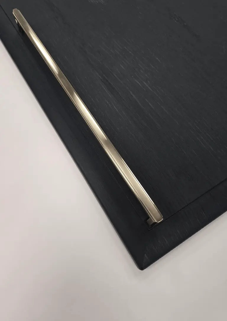 Thornbury Slim D-Handle with Matching Knob | Brushed Nikel | Aspin Collins