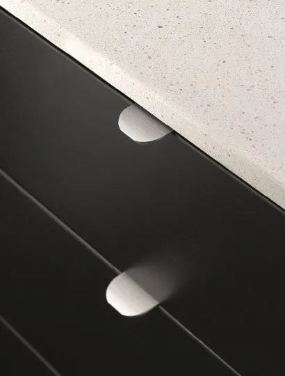 Edge Round - Inox Look Handle | Rounded Edge Pull | Aspin Collins