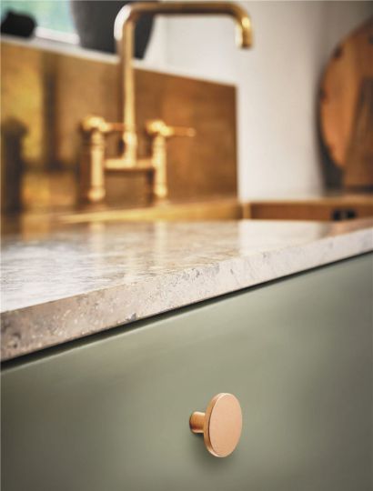 Plato - Solberg Tapered Round Knob | Anthracite, Brass, Black, Inox & White | Aspin Collins