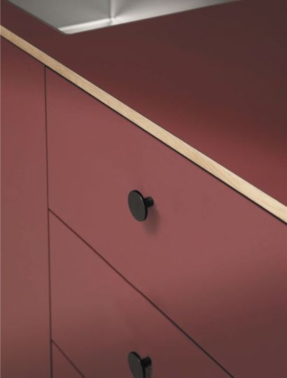 Plato - Solberg Tapered Round Knob | Anthracite, Brass, Black, Inox & White | Aspin Collins