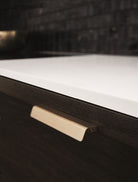 Fringe - Broad Back Hole-Covering Handle | Anthracite, Brass, Black or Inox | Aspin Collins 