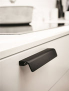 Fringe - Broad Back Hole-Covering Handle | Anthracite, Brass, Black or Inox | Aspin Collins 