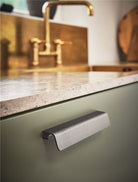 Fringe - Broad Back Hole-Covering Handle | Anthracite, Brass, Black or Inox | Aspin Collins 
