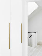 Elan - Slim Full-Height Handle & Knob | Brass, Black or Inox | Aspin Collins
