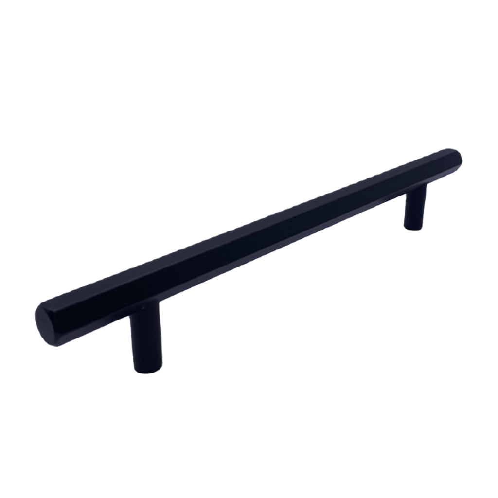 T Bar Handle - Hex Style Black/Gold - Aspin Collins