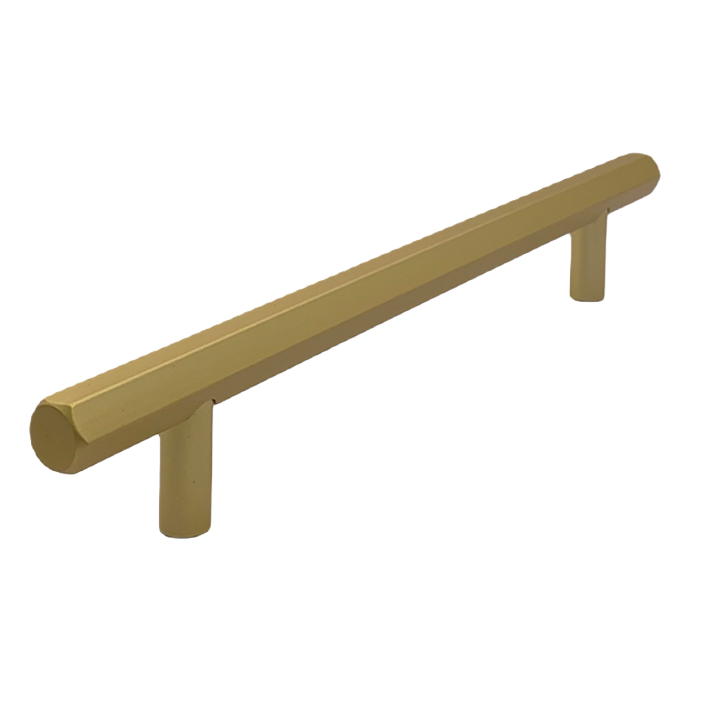 T Bar Handle - Hex Style Black/Gold - Aspin Collins