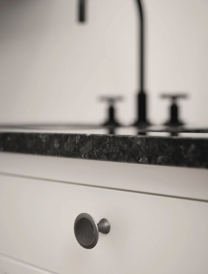 Bell - Concave Round Knob | Brown, Grey, Inox or Black | Aspin Collins