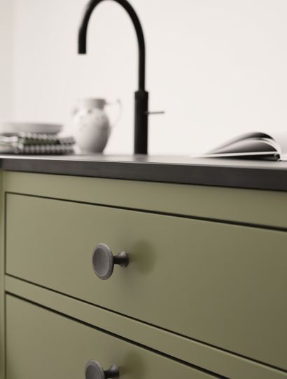 Bell - Concave Round Knob | Brown, Grey, Inox or Black | Aspin Collins